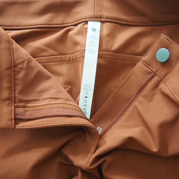 Lululemon Women's City Sleek High-Rise 5 Pocket Short 4" Dark Terracotta Size 30 - Picture 13 of 14